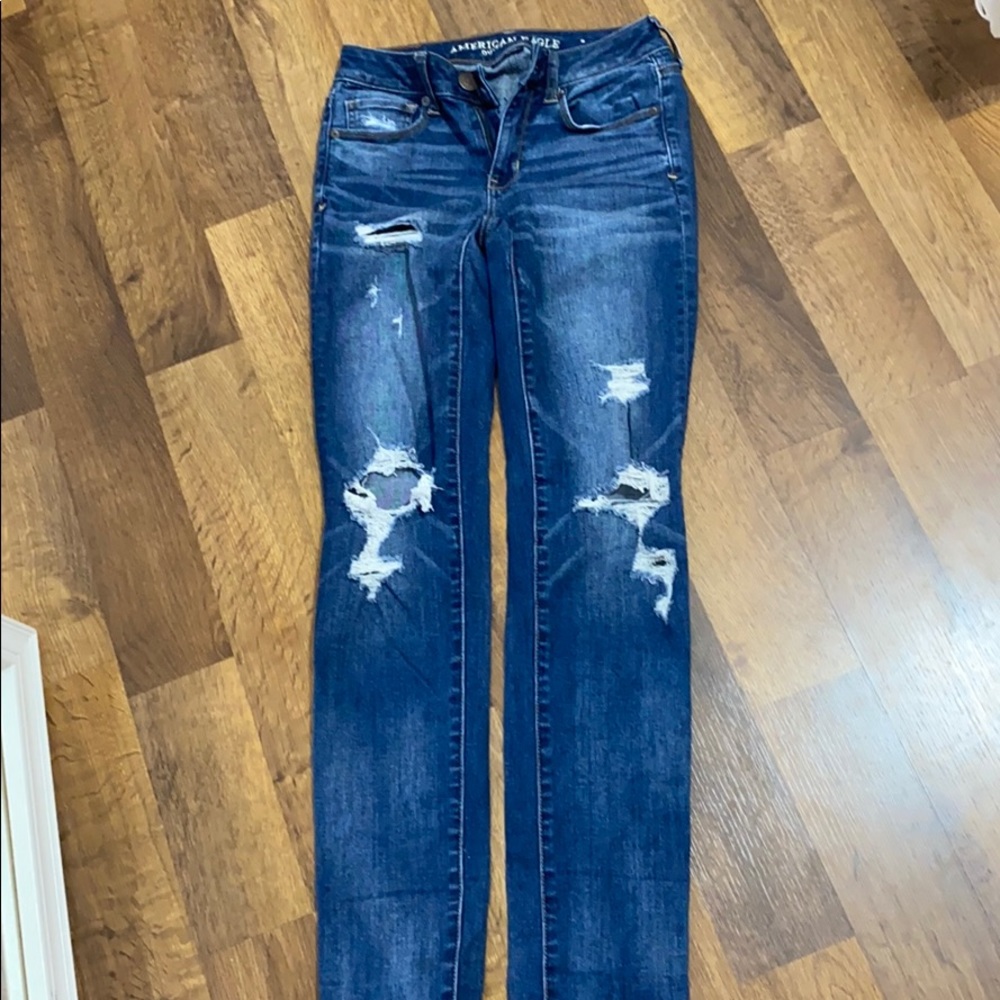 American Eagle ripped jeans